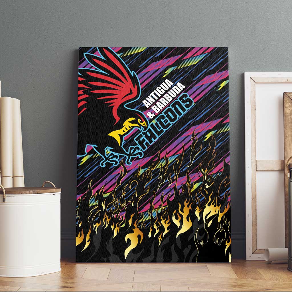Antigua & Barbuda Cricket Falcons Canvas Wall Art Through The Fire-Go Glory - African Pride