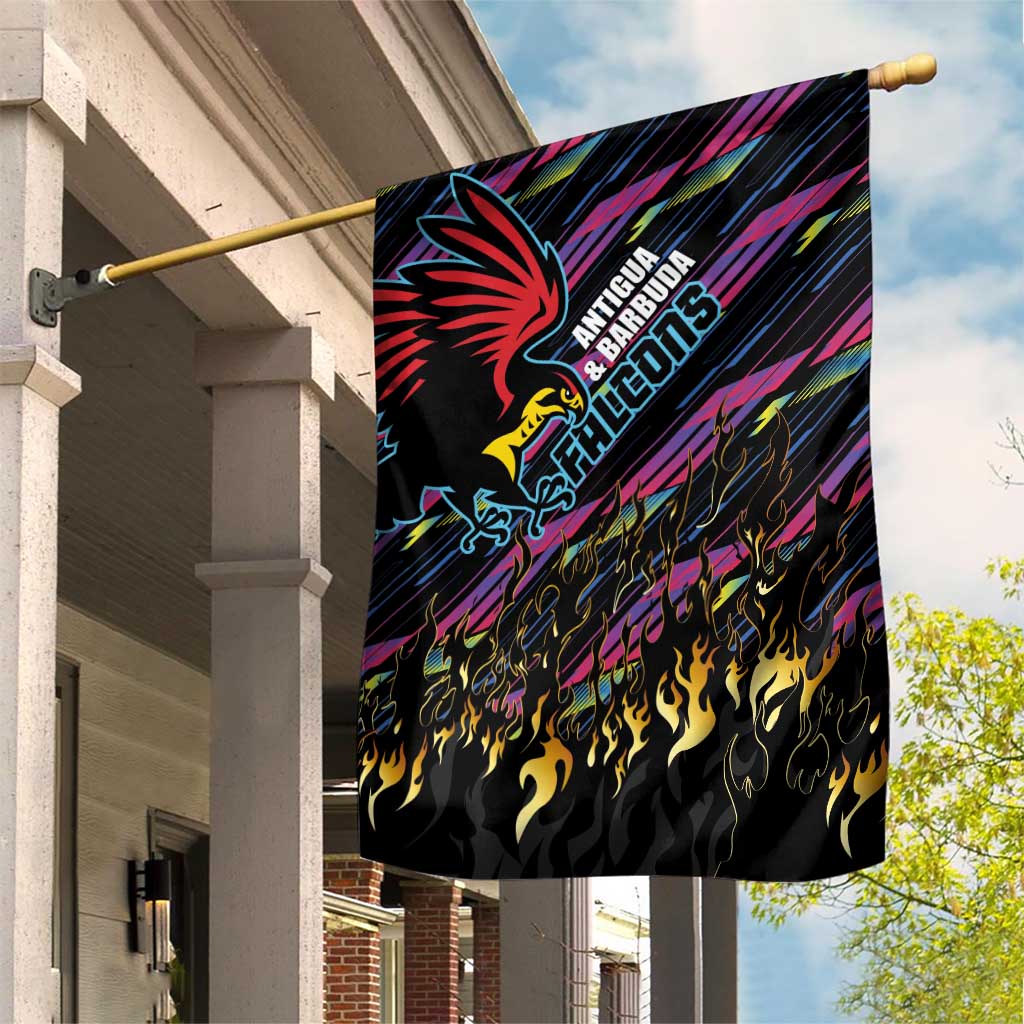 Antigua & Barbuda Cricket Falcons Garden Flag Through The Fire-Go Glory - African Pride