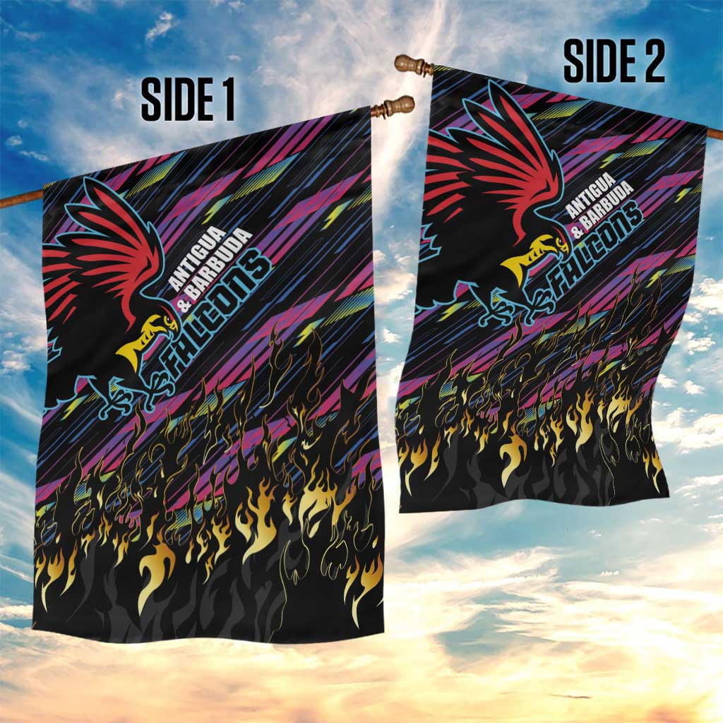 Antigua & Barbuda Cricket Falcons Garden Flag Through The Fire-Go Glory - African Pride