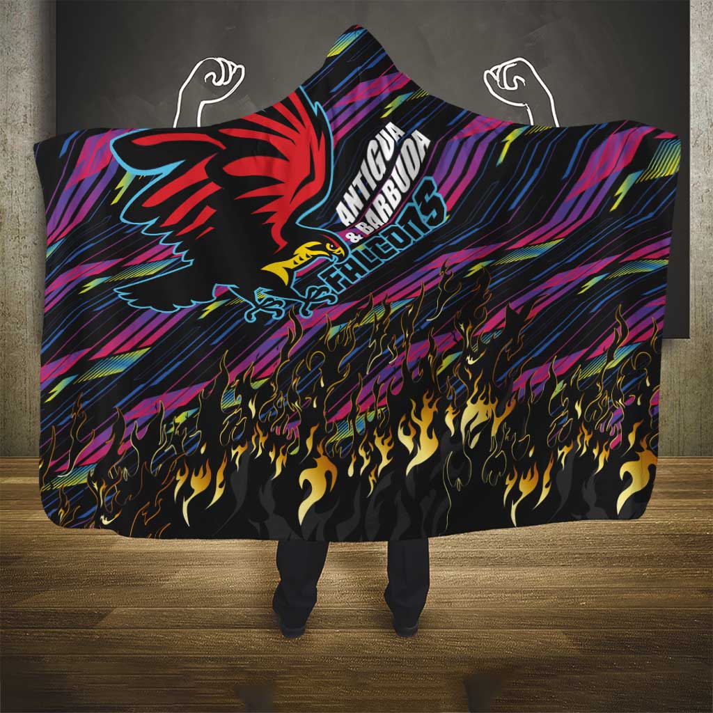 Antigua & Barbuda Cricket Falcons Hooded Blanket Through The Fire-Go Glory - African Pride