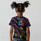 Custom Antigua & Barbuda Cricket Falcons Kid T shirt Through The Fire-Go Glory - African Pride