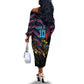 Custom Antigua & Barbuda Cricket Falcons Off The Shoulder Long Sleeve Dress Through The Fire-Go Glory - African Pride