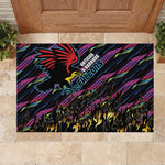 Antigua & Barbuda Cricket Falcons Rubber Doormat Through The Fire-Go Glory - African Pride