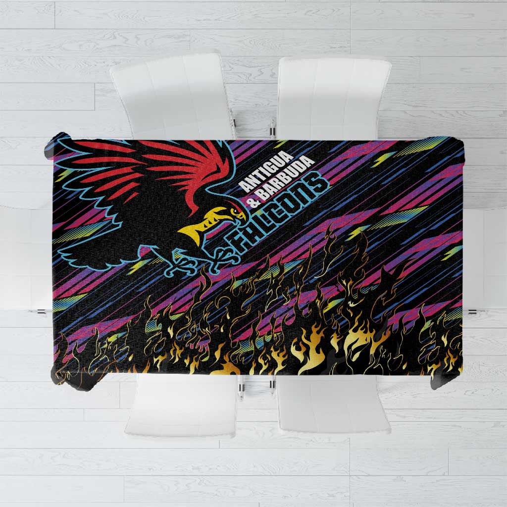 Antigua & Barbuda Cricket Falcons Tablecloth Through The Fire-Go Glory - African Pride