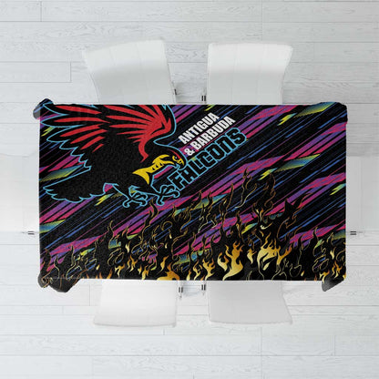 Antigua & Barbuda Cricket Falcons Tablecloth Through The Fire-Go Glory - African Pride