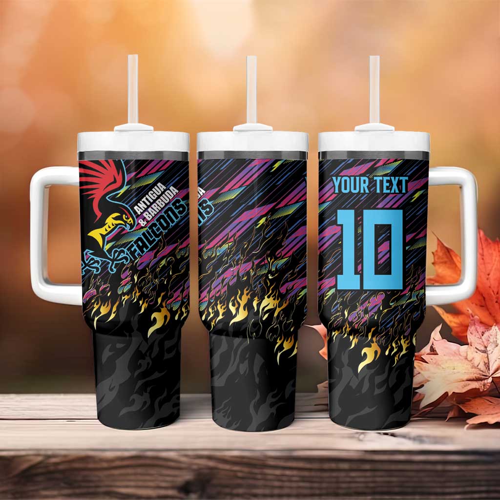 Custom Antigua & Barbuda Cricket Falcons Tumbler With Handle Through The Fire-Go Glory - African Pride