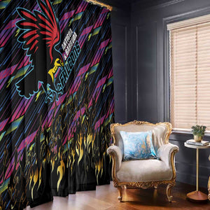 Antigua & Barbuda Cricket Falcons Window Curtain Through The Fire-Go Glory - African Pride