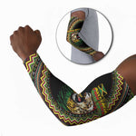 Personalized Jamaican Reggae-One Love Arm Sleeves Tribal African Pattern and Roaring Lion - African Pride