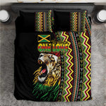 Jamaican Reggae-One Love Bedding Set Tribal African Pattern and Roaring Lion - African Pride