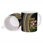 Jamaican Reggae-One Love Ceramic Mug Tribal African Pattern and Roaring Lion - African Pride