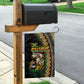 Jamaican Reggae-One Love Garden Flag Tribal African Pattern and Roaring Lion - African Pride