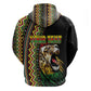Personalized Jamaican Reggae-One Love Hoodie Tribal African Pattern and Roaring Lion - African Pride