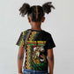 Personalized Jamaican Reggae-One Love Kid T shirt Tribal African Pattern and Roaring Lion LT03