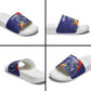 DR Congo Football Leopard Mascot Slide Sandals Fierce Leopard Art National Flag Colors