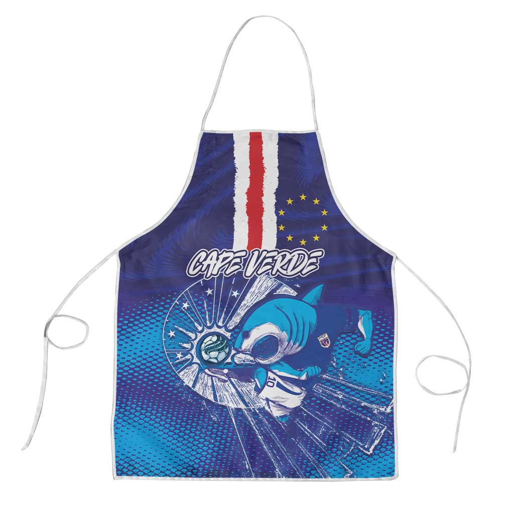 Cape Verde Football Blue Shark Mascot Apron Glory 2026