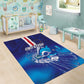 Cape Verde Football Blue Shark Mascot Area Rug Glory 2026