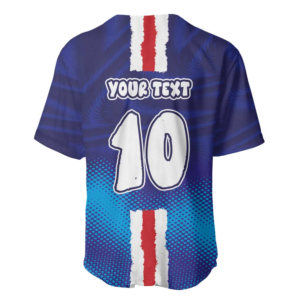 Custom Cape Verde Football Blue Shark Mascot Baseball Jersey Glory 2026