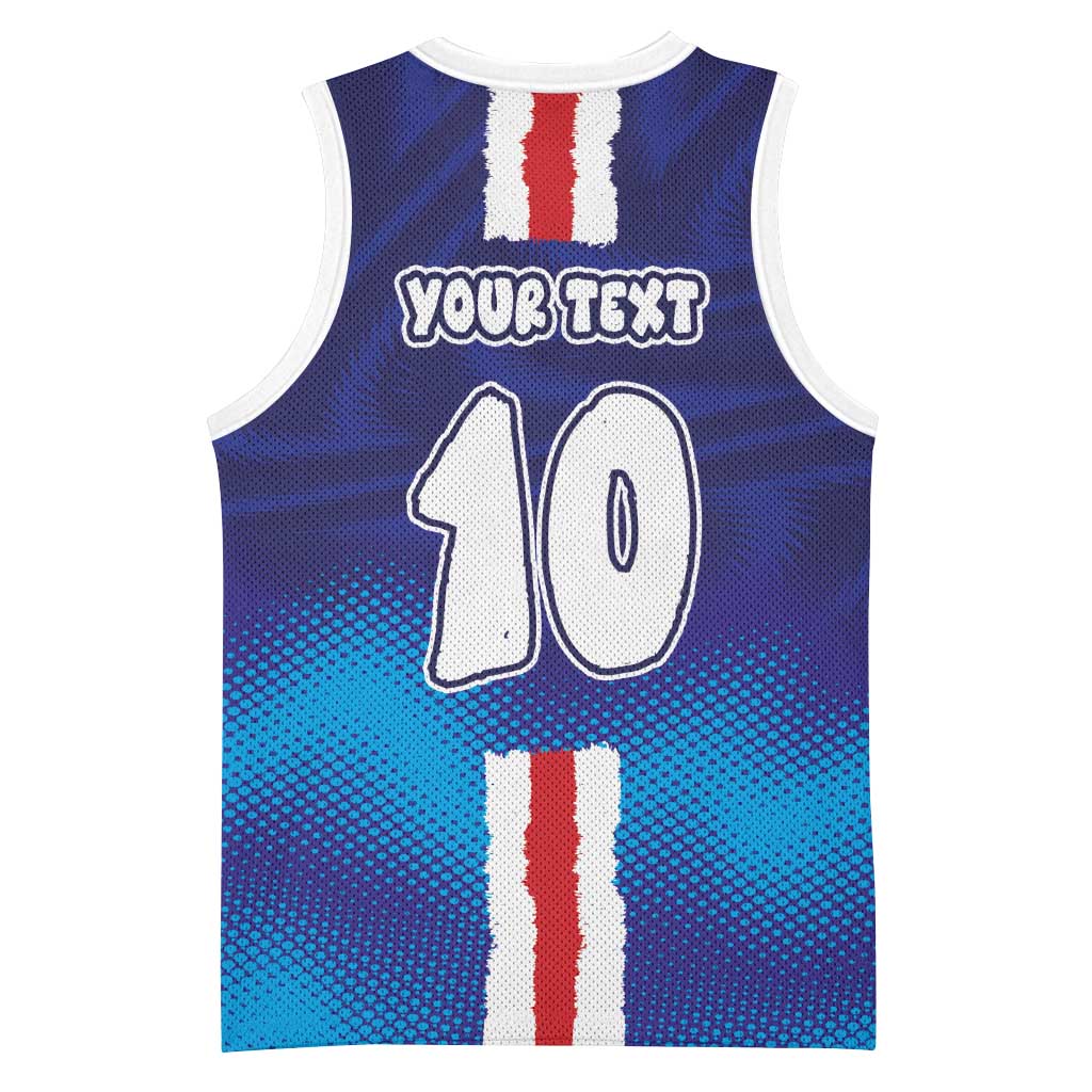 Custom Cape Verde Football Blue Shark Mascot Basketball Jersey Glory 2026