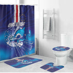 Cape Verde Football Blue Shark Mascot Bathroom Set Glory 2026