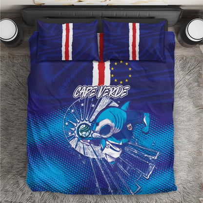 Cape Verde Football Blue Shark Mascot Bedding Set Glory 2026