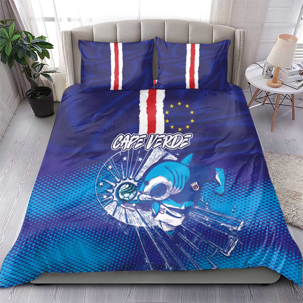 Cape Verde Football Blue Shark Mascot Bedding Set Glory 2026