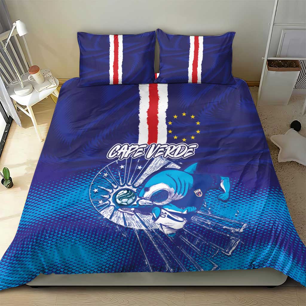 Cape Verde Football Blue Shark Mascot Bedding Set Glory 2026