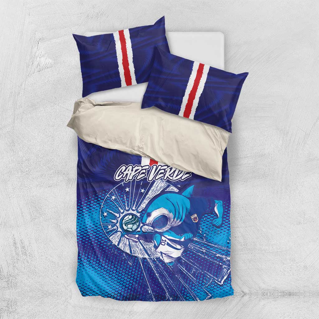 Cape Verde Football Blue Shark Mascot Bedding Set Glory 2026
