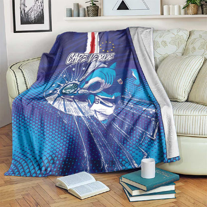 Cape Verde Football Blue Shark Mascot Blanket Glory 2026
