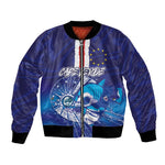 Custom Cape Verde Football Blue Shark Mascot Bomber Jacket Glory 2026