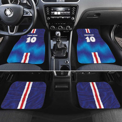 Custom Cape Verde Football Blue Shark Mascot Car Mats Glory 2026