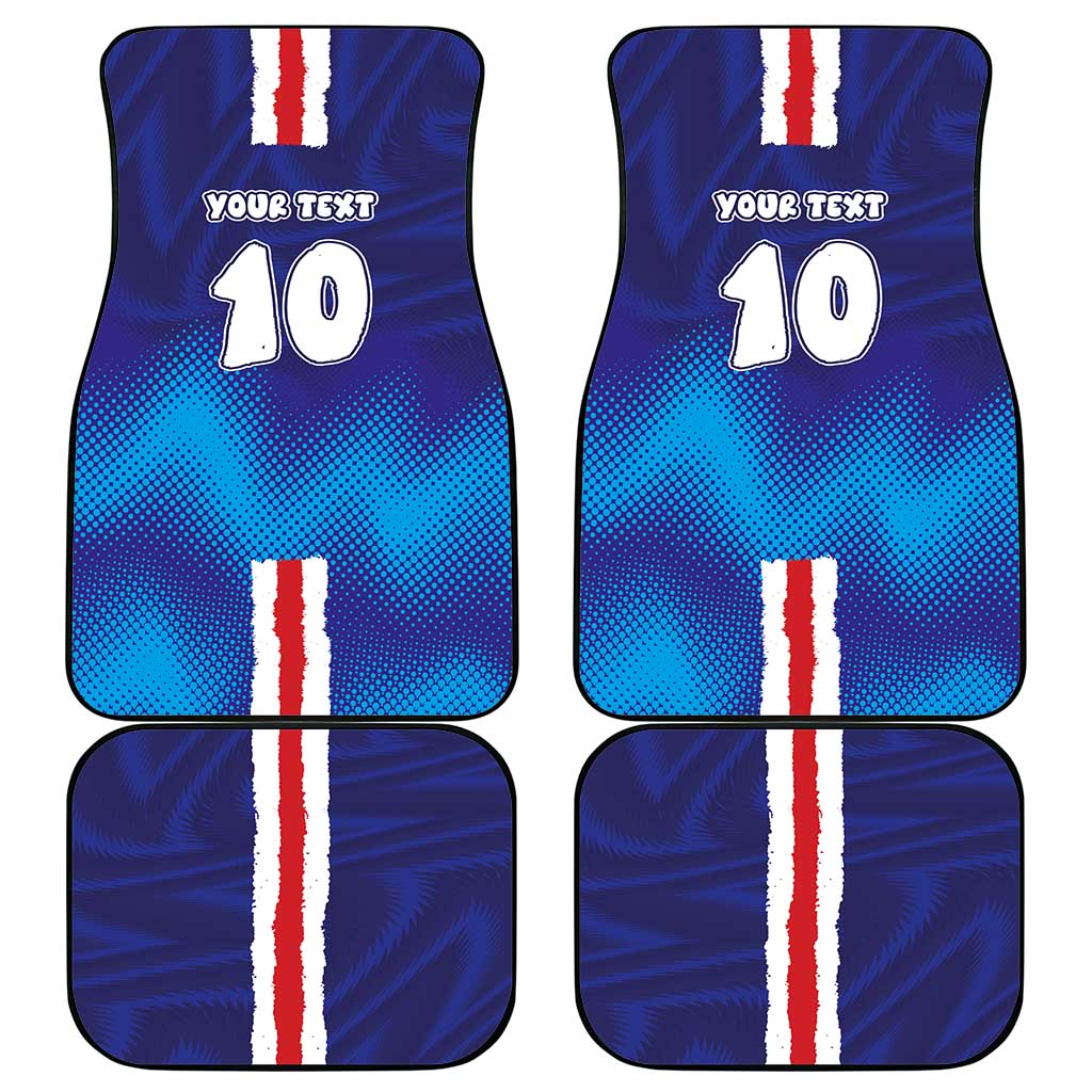 Custom Cape Verde Football Blue Shark Mascot Car Mats Glory 2026