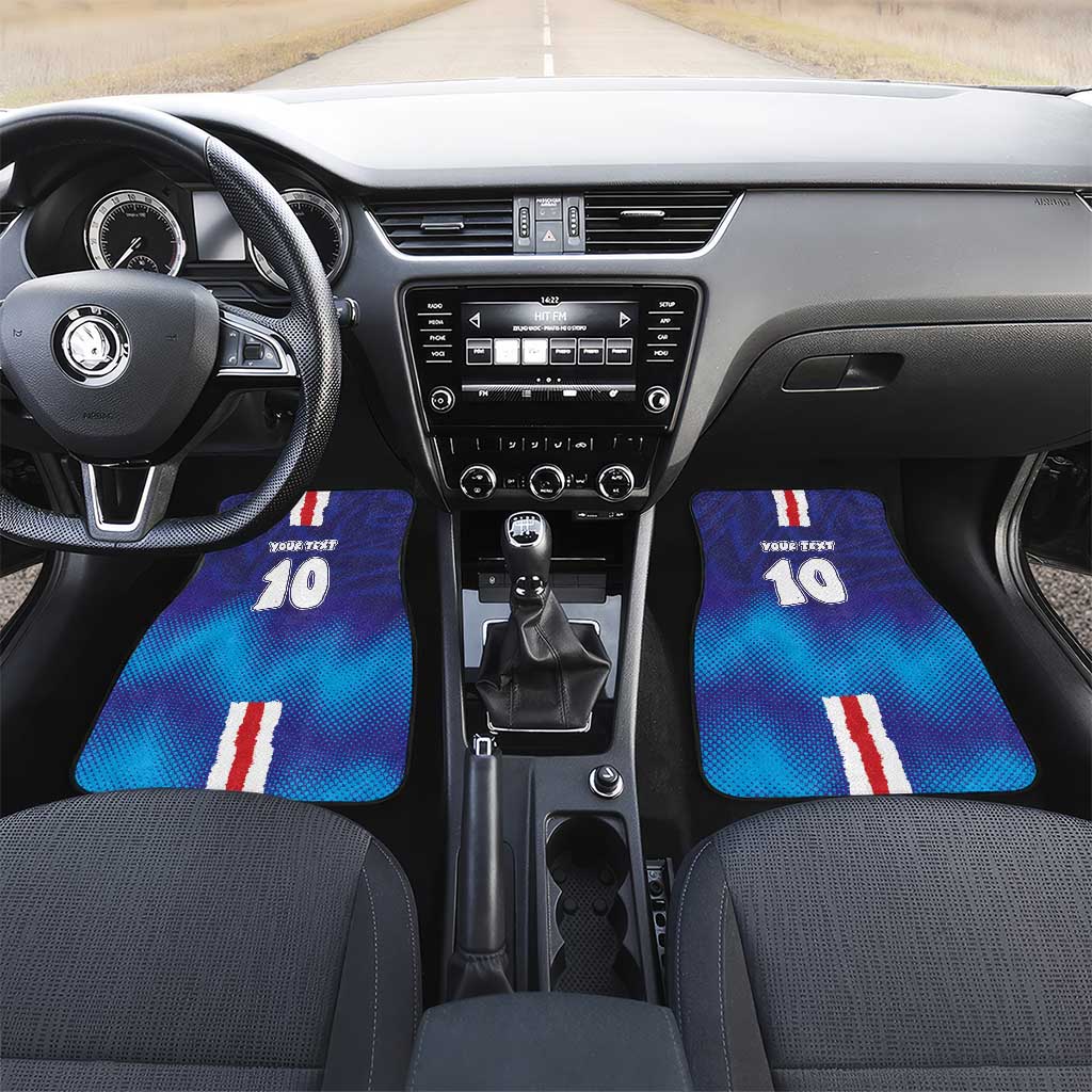Custom Cape Verde Football Blue Shark Mascot Car Mats Glory 2026
