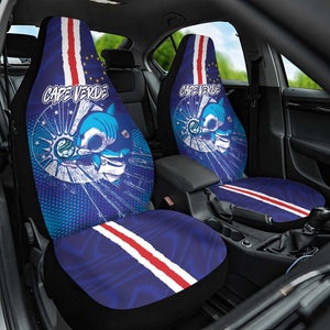 Cape Verde Football Blue Shark Mascot Car Seat Cover Glory 2026