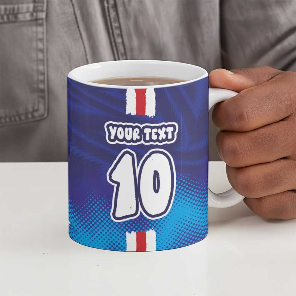 Custom Cape Verde Football Blue Shark Mascot Ceramic Mug Glory 2026