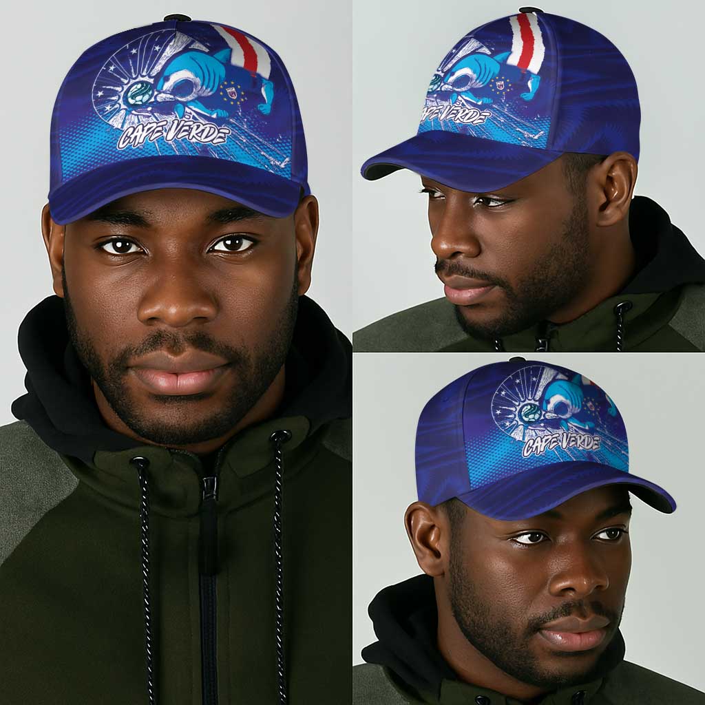 Cape Verde Football Blue Shark Mascot Classic Cap Glory 2026