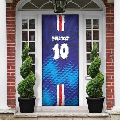 Custom Cape Verde Football Blue Shark Mascot Door Cover Glory 2026