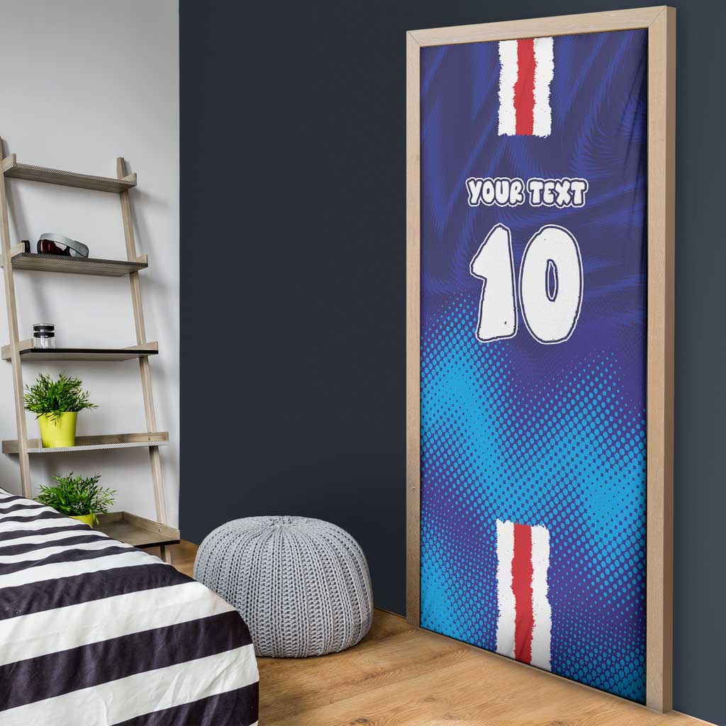 Custom Cape Verde Football Blue Shark Mascot Door Cover Glory 2026