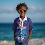 Custom Cape Verde Football Blue Shark Mascot Kid Hawaiian Shirt Glory 2026