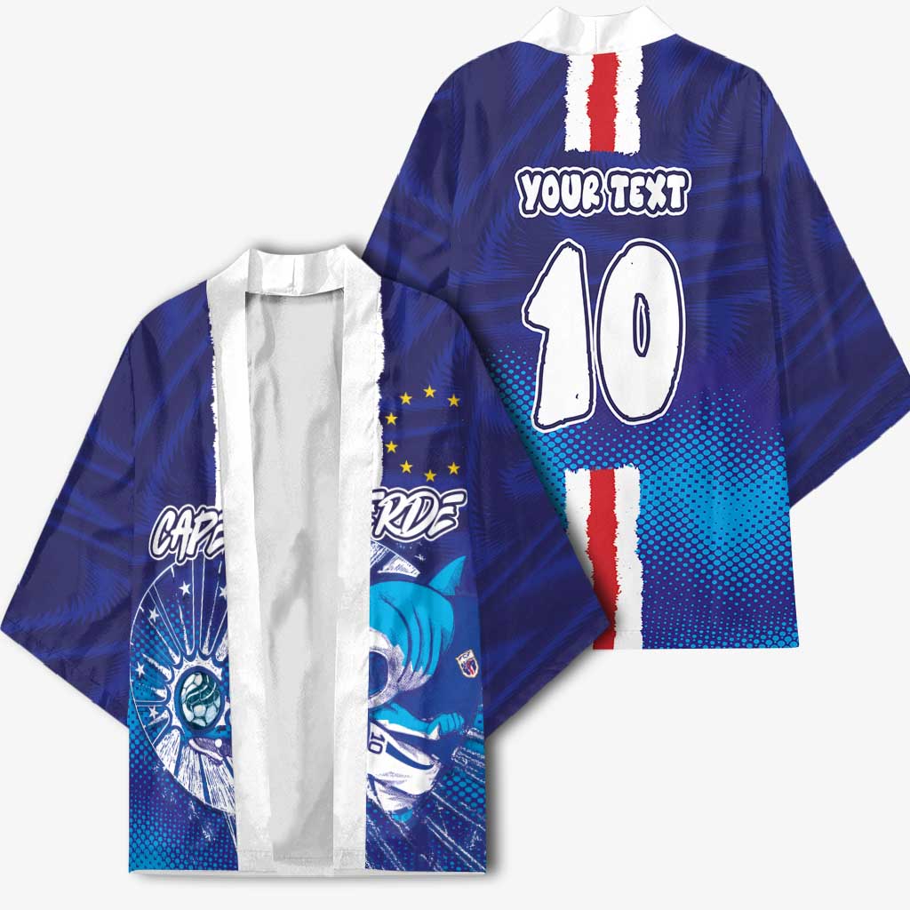 Custom Cape Verde Football Blue Shark Mascot Kimono Glory 2026