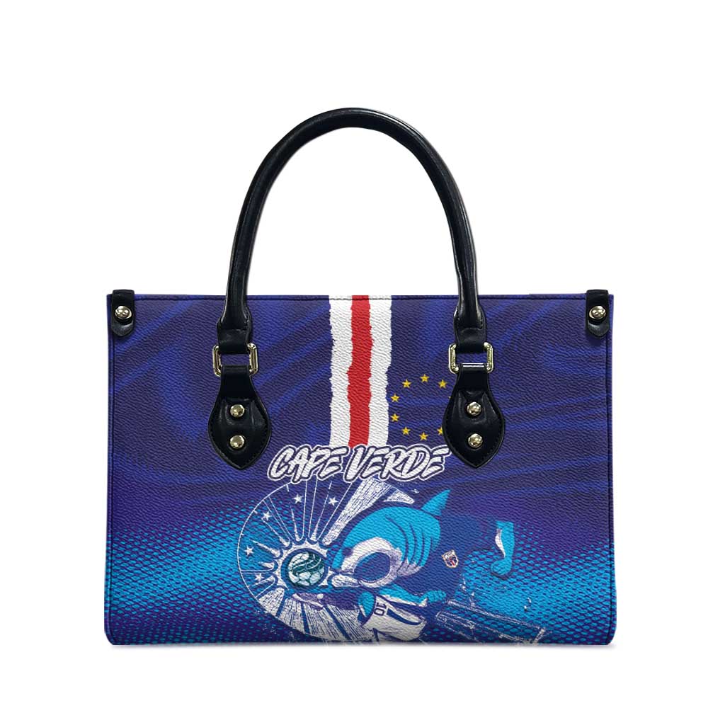 Cape Verde Football Blue Shark Mascot Leather Bag Glory 2026