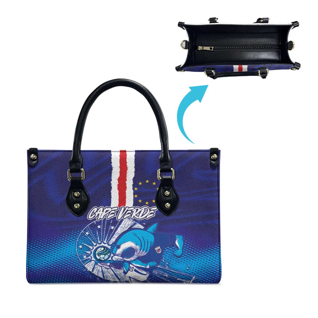 Cape Verde Football Blue Shark Mascot Leather Bag Glory 2026