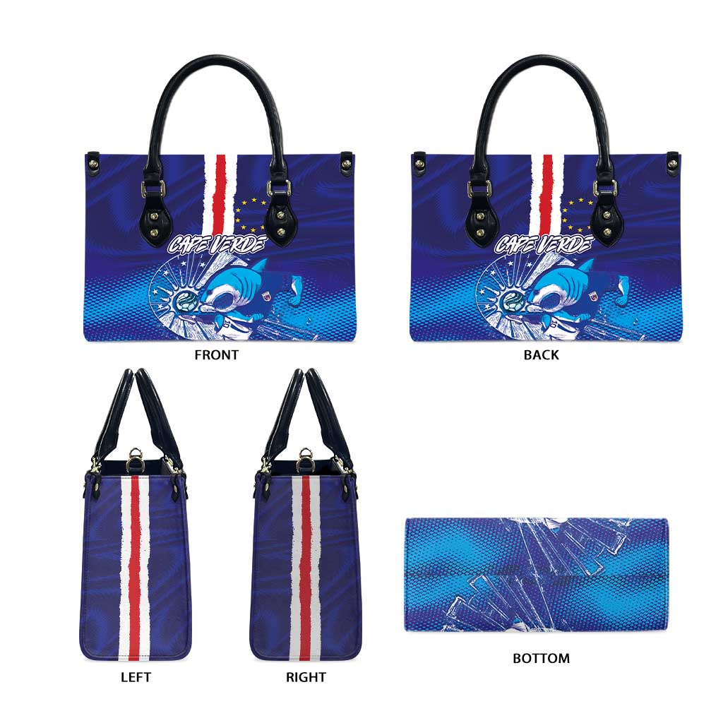 Cape Verde Football Blue Shark Mascot Leather Bag Glory 2026