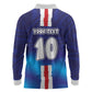 Custom Cape Verde Football Blue Shark Mascot Long Sleeve Polo Shirt Glory 2026
