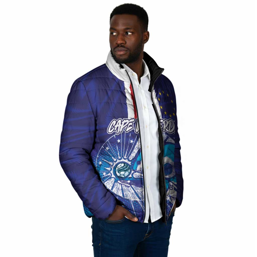 Custom Cape Verde Football Blue Shark Mascot Padded Jacket Glory 2026