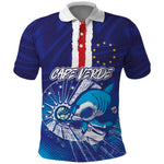 Custom Cape Verde Football Blue Shark Mascot Polo Shirt Glory 2026