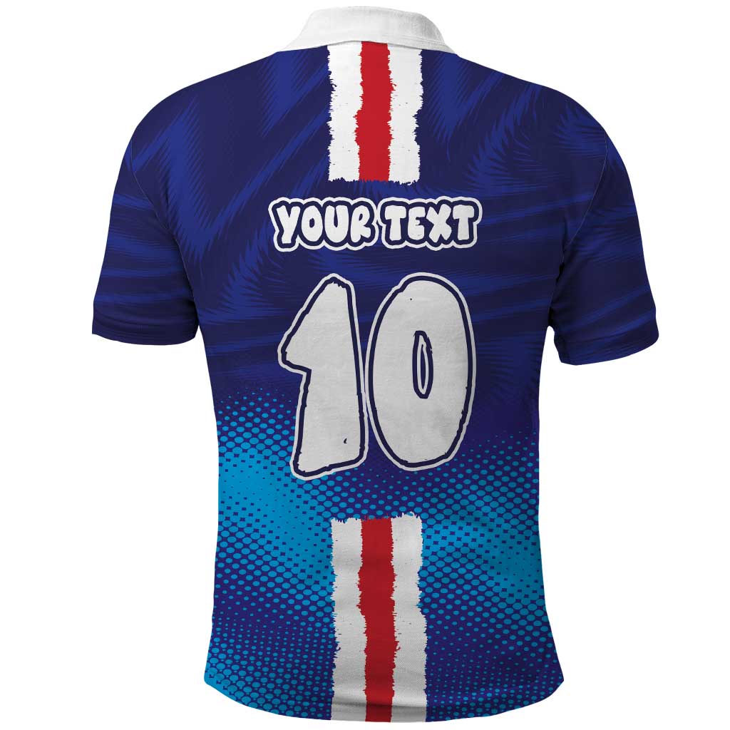 Custom Cape Verde Football Blue Shark Mascot Polo Shirt Glory 2026