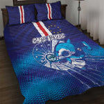 Cape Verde Football Blue Shark Mascot Quilt Bed Set Glory 2026