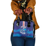 Cape Verde Football Blue Shark Mascot Shoulder Handbag Glory 2026
