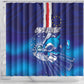 Cape Verde Football Blue Shark Mascot Shower Curtain Glory 2026