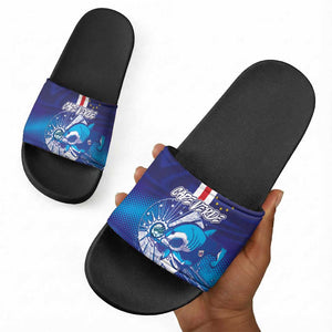 Cape Verde Football Blue Shark Mascot Slide Sandals Glory 2026